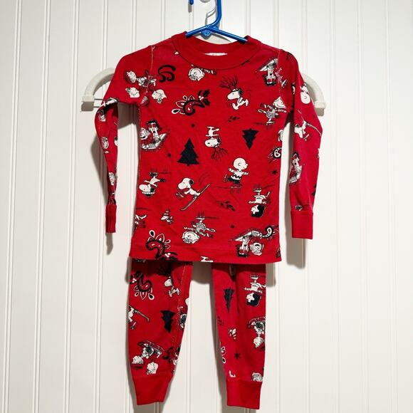 Hanna Andersson Other - Hanna Andersson Peanuts Christmas Skiing Pajama Set Size 3T